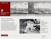 Tablet Screenshot of museum-grimma.de